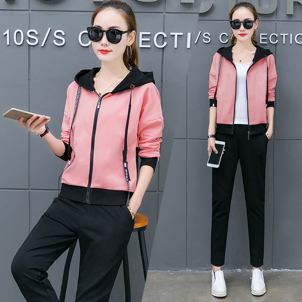 Πολύ άνετο  γυναικείο αθλητικό σύνολοσε δύο μέρη - 3 χρώματα