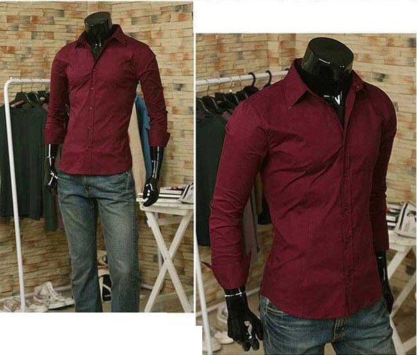 Κομψό ανδρικό πουκάμισο σε πολλά χρώματα με απλό σχεδιασμό