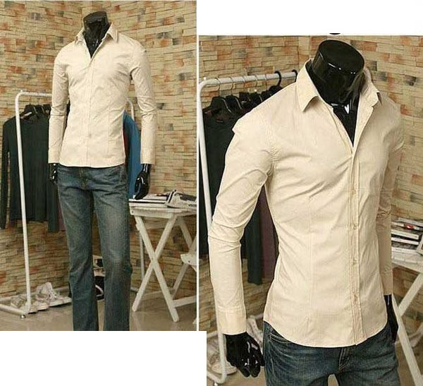 Κομψό ανδρικό πουκάμισο σε πολλά χρώματα με απλό σχεδιασμό