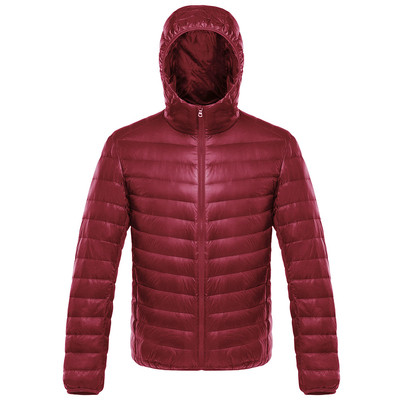 Κομψό αθλητικό ανδρικό μπουφάν με κουκούλα σε πολλά χρώματα και με  χνουδοτή γέμιση 