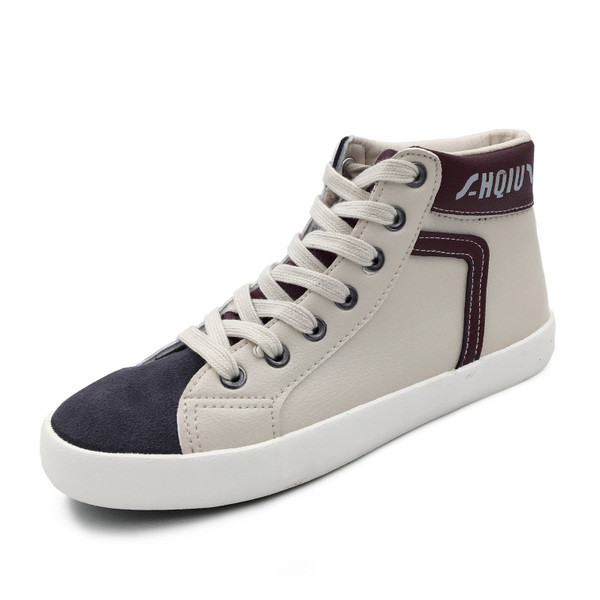 Κομψά υψηλά γυναικεία πάνινα παπούτσια σε τρεις αποχρώσεις, κατάλληλα για την καθημερινή ζωή