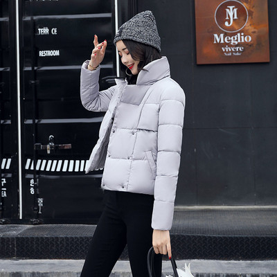 Актуален модел дамско есенно-зимно яке с дебела яка