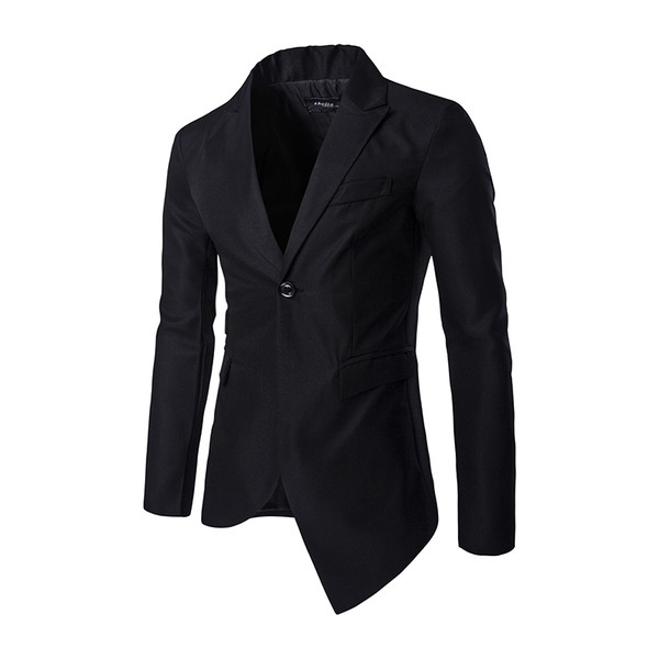 Нестандартно и небрежно мъжко сако с асиметрична дължина - светъл и тъмен вариант