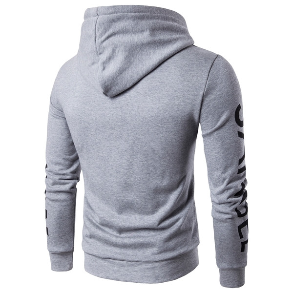 Мъжки суичър с надписи и качулка, подходящ за ежедневие