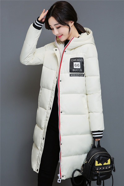 Дълго зимно яке за дамите в спортен модел с качулка, в няколко цвята