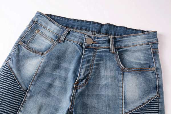 Модерни мъжки еластични слим дънки