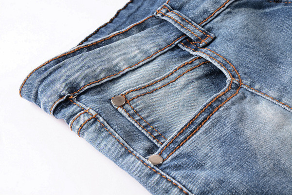 Модерни мъжки еластични слим дънки