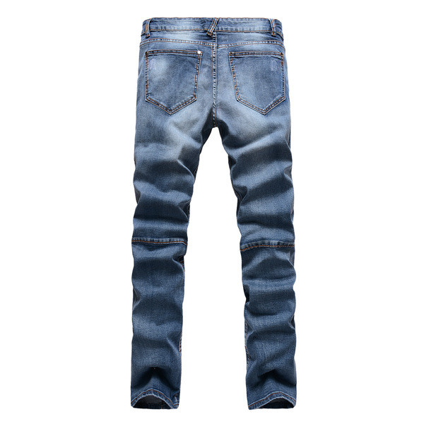 Модерни мъжки еластични слим дънки