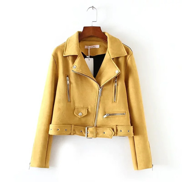 Актуално дамско яке с декоративни ципове