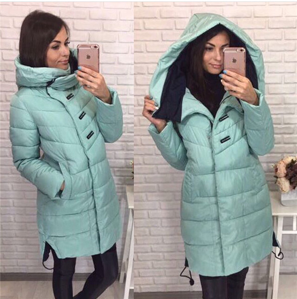 Актуално дамско зимно яке с топла вълнена подплата и качулка-няколко цвята