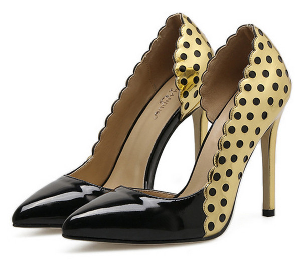 Шик дамски вечерни обувки на висок ток