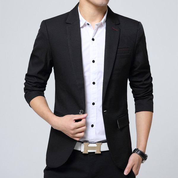 Стилен мъжки Slim-fit блейзър в 5 цвята