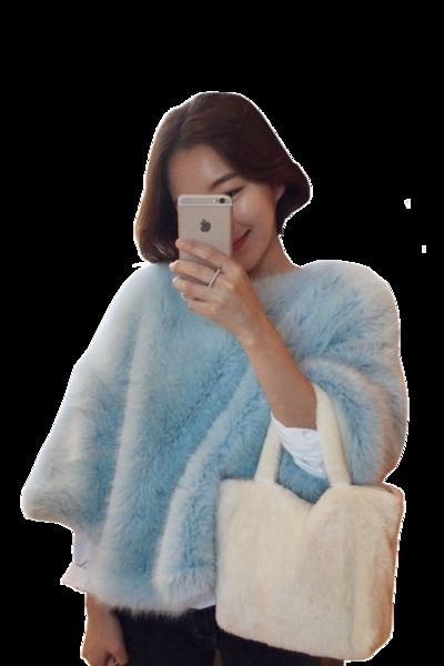 Елегантно дамско палто с изкуствен косъм в няколко цвята