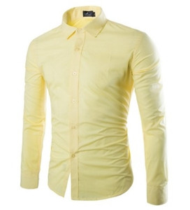 Небрежна мъжка слим-фит изчистена риза в много различни цветове