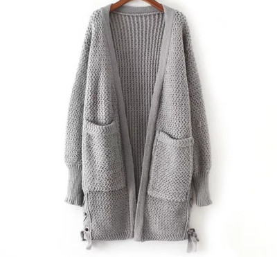 Дамска ежедневна жилетка с големи джобове