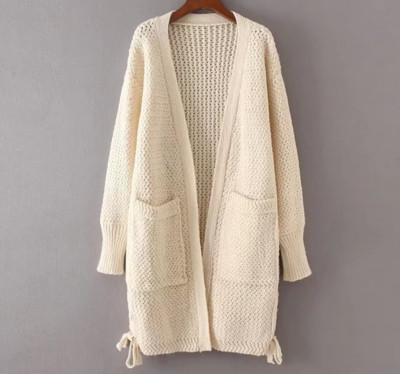 Дамска ежедневна жилетка с големи джобове