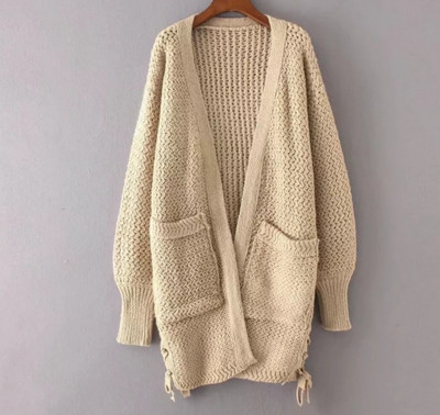 Дамска ежедневна жилетка с големи джобове