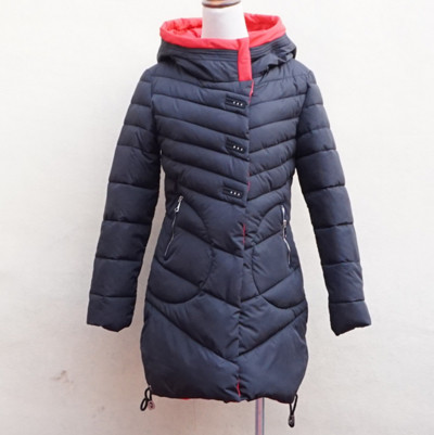 Топла дамска грейка с качулка и дължина до бедрата - 6 цвята