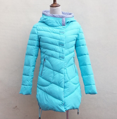 Топла дамска грейка с качулка и дължина до бедрата - 6 цвята