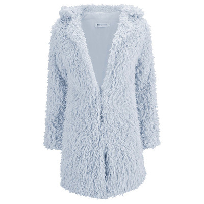 Стилно дамско вълнено палто в дълъг размер и в различни цветове