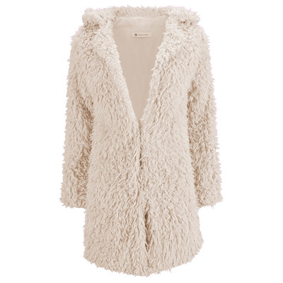 Стилно дамско вълнено палто в дълъг размер и в различни цветове