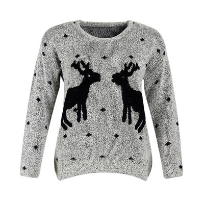 Ежедневен дамски пуловер с изображение в няколко цвята