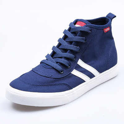 Ежедневни мъжки високи кецове в бял, черен и син цвят