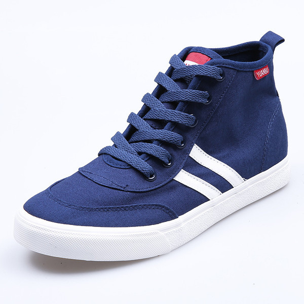 Ежедневни мъжки високи кецове в бял, черен и син цвят