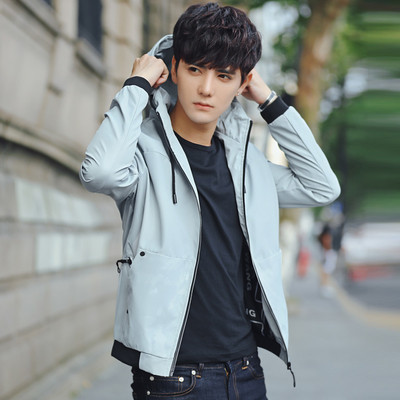 Ежедневно тънко мъжко яке с удобна качулка - 3 цвята