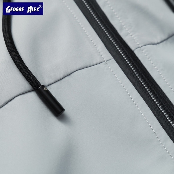 Ежедневно тънко мъжко яке с удобна качулка - 3 цвята