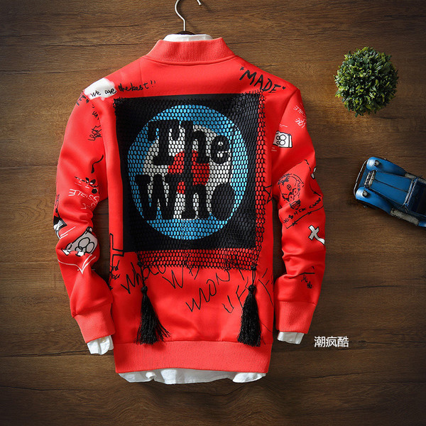 Λεπτό ανδρικό μπουφάν με μοντέρνα σχέδια και κολάρο σε σχήμα O, πολλά μοντέλα