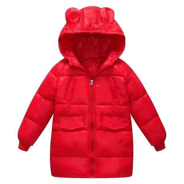 Дебело зимно детско яке за момчета и момичета в три цвята