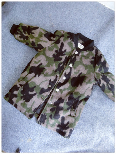Καμουφλάζ φθινοπωρινό παλτό για αγόρια με κουμπιά, κατάλληλο για την καθημερινή ζωή