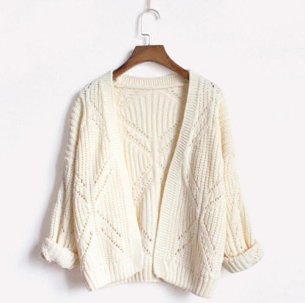 Дамска плетена вълнена жилетка - 3 цвята