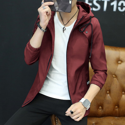 Тънко пролетно-есенно мъжко яке с качулка