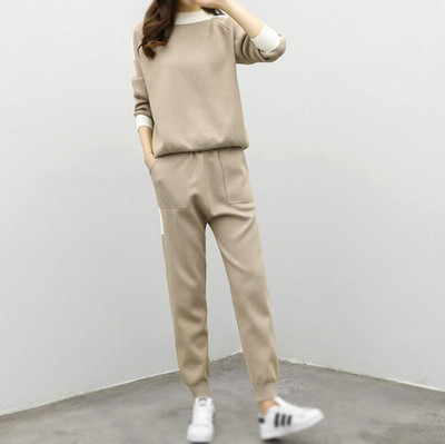 Ежедневен дамски спортен екип от 2 части,2 цвята