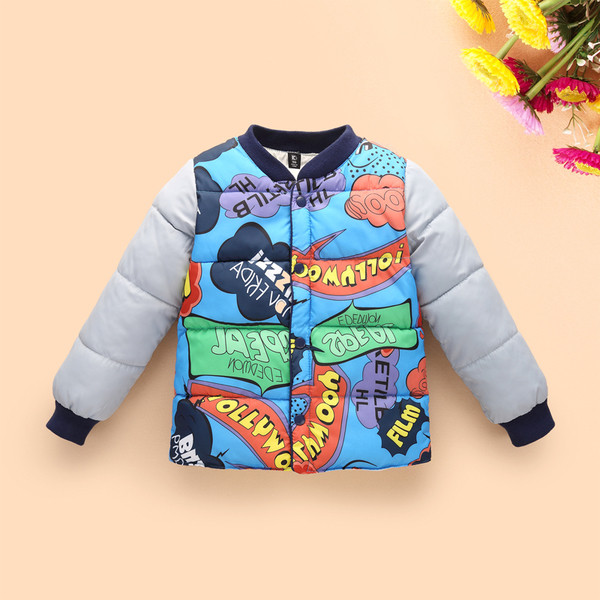 Πολύχρωμο παιδικό μπουφάν για κορίτσια και αγόρια σε τρία χρώματα