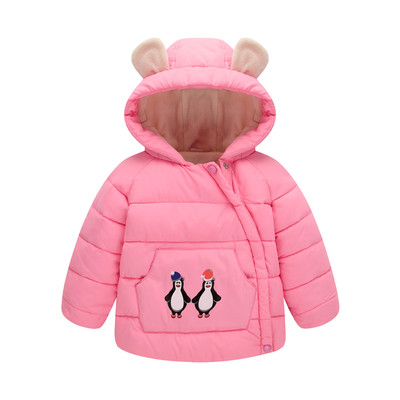 Ένα ενδιαφέρον μοντέλο χειμωνιάτικου μπουφάν για το χειμώνα με εικόνες και κουκούλα με αυτιά