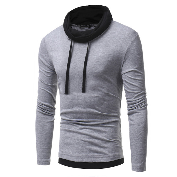 Κομψό φούτερ με πολύχρωμο γιακά - διάφορα χρώματα