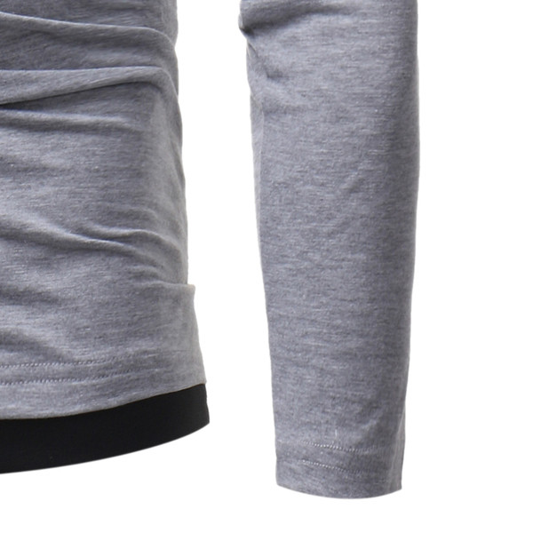 Κομψό φούτερ με πολύχρωμο γιακά - διάφορα χρώματα