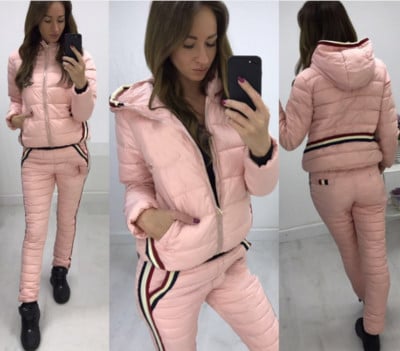 Υπέροχο γυναικείο σύνολο δύο κομμάτια, 5 χρώματα