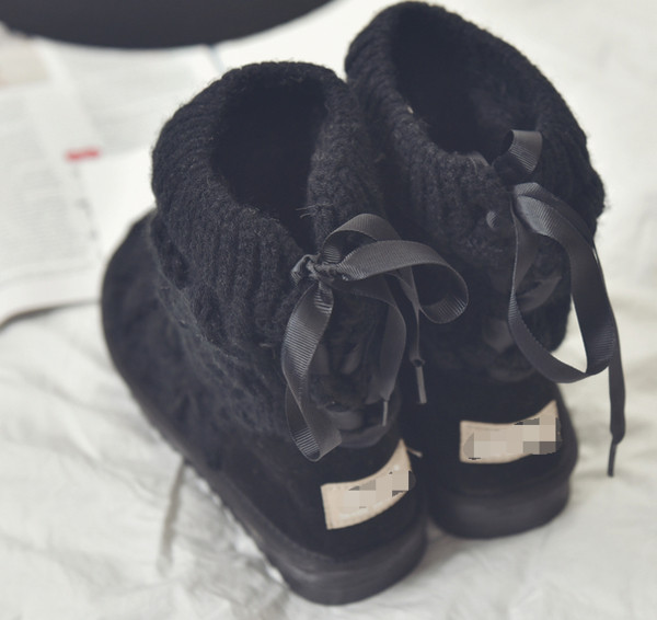 Актуални дамски ежедневни топли боти с груба неплъзгаща се подметка