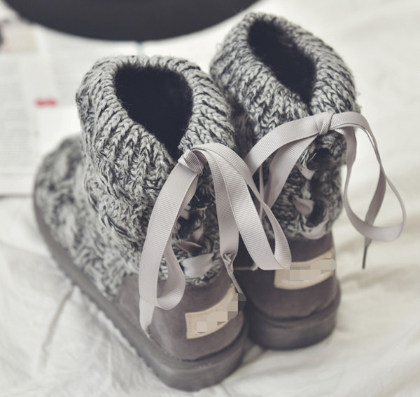 Актуални дамски ежедневни топли боти с груба неплъзгаща се подметка