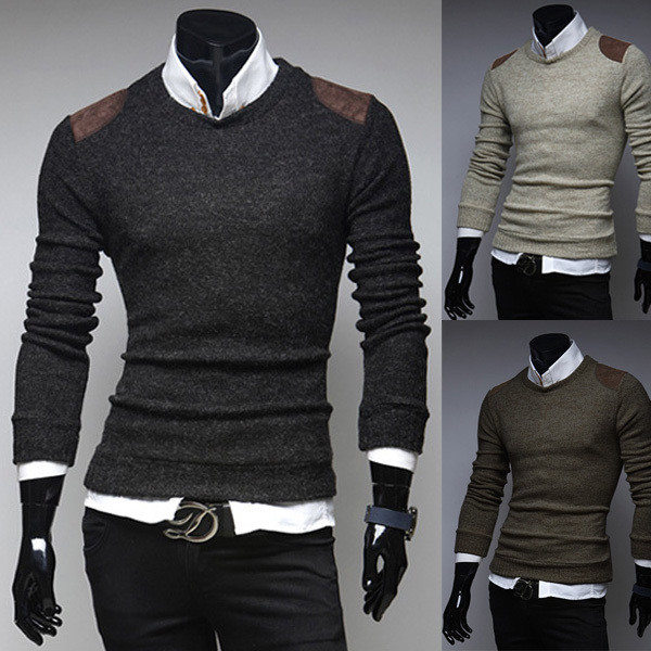 Άνετο και κομψό ανδρικό πουλόβερ 
