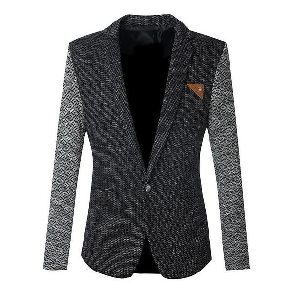 Κομψό πλεκτό ανδρικό σακάκι σε τρία χρώματα
