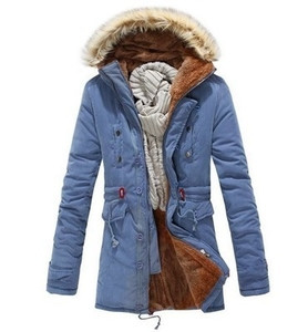 Стилно дебело яке за мъжете с качулка в четири цвята