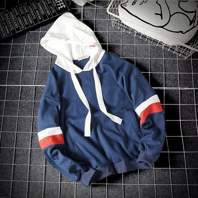 Ανδρικό σπορ φούτερ σε τρεις αποχρώσεις με κουκούλα