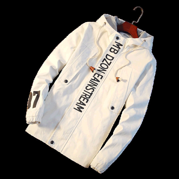 Αθλητικό κομψό ανδρικό μπουφάν με κουκούλα κατάλληλο για το φθινόπωρο