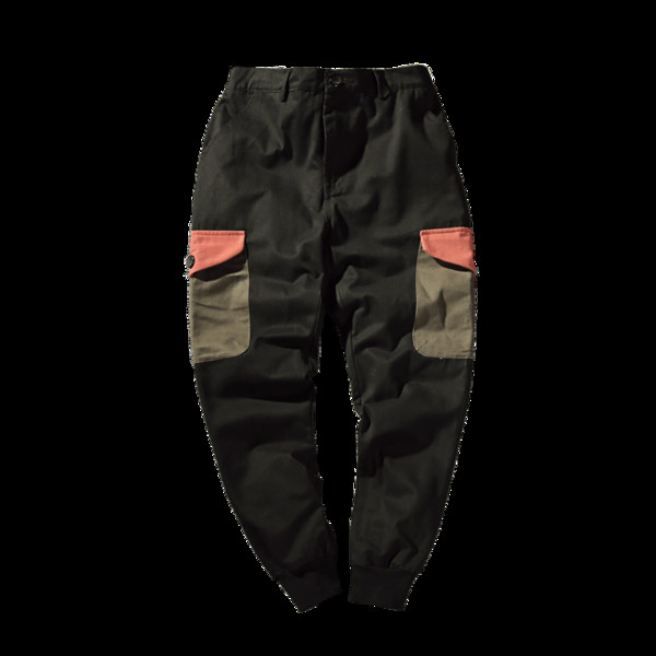 Αθλητικά αντρικά παντελόνια σε ευρύ σχέδιο με τσέπες