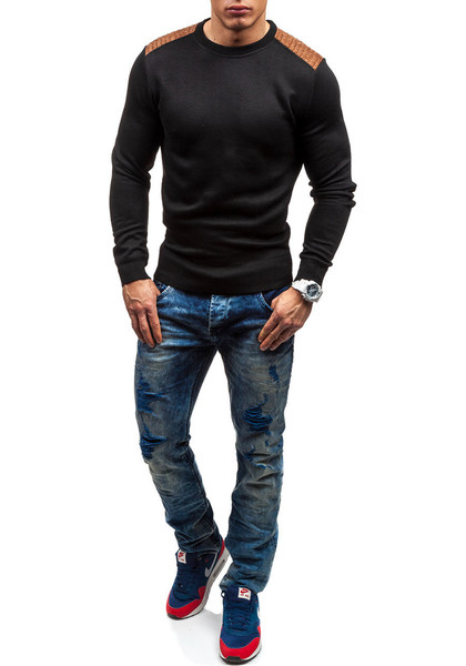 Κομψό, απλό, ανδρικό πουλόβερ σε τρία χρώματα